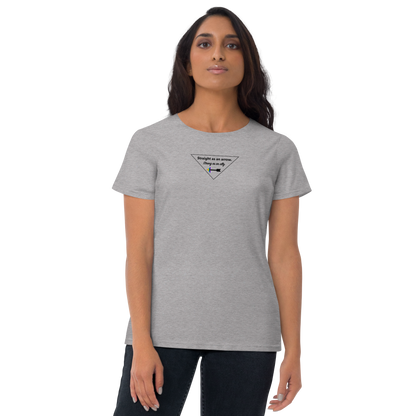 "Straight As An Arrow. Strong As An Ally." Women's T-shirt