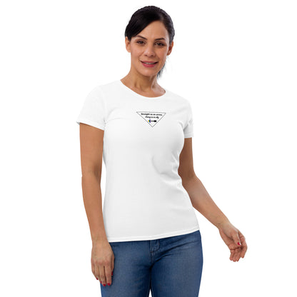 "Straight As An Arrow. Strong As An Ally." Women's T-shirt